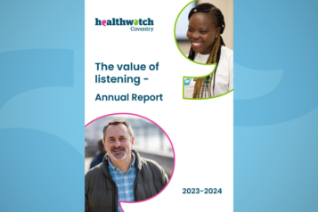 Picture of cover of Healthwatch Coventry annual report